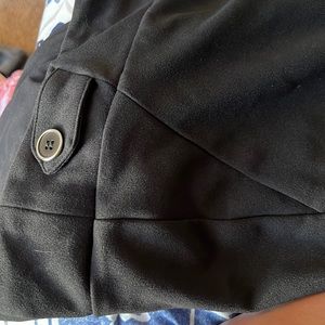 Mid length dress slacks, no button